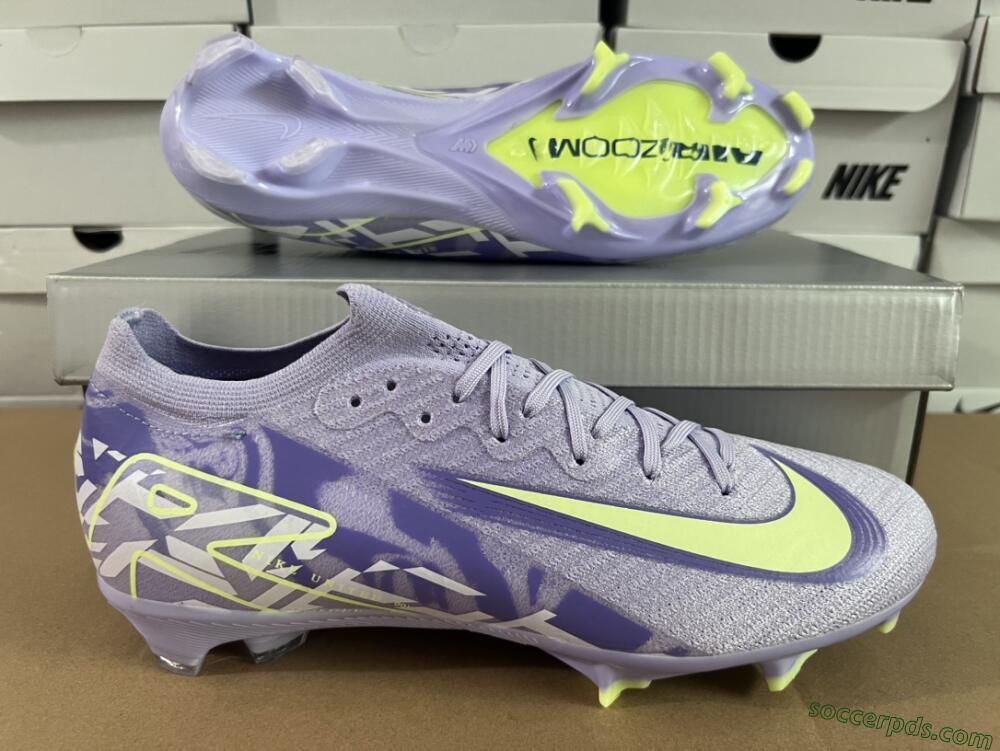 Nike Air Zoom Mercurial Vapor 16 Elite FG Low-Tops Football Boots - Purple/Yellow/White