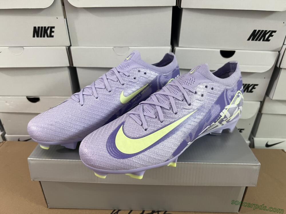 Nike Air Zoom Mercurial Vapor 16 Elite FG Low-Tops Football Boots - Purple/Yellow/White