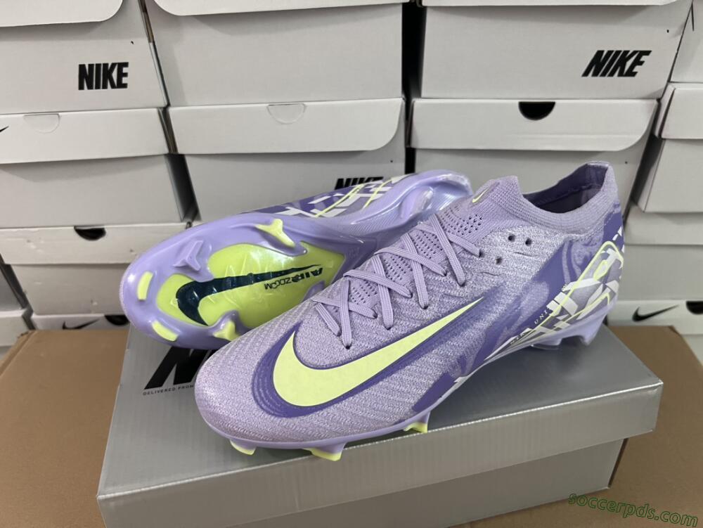 Nike Air Zoom Mercurial Vapor 16 Elite FG Low-Tops Football Boots - Purple/Yellow/White