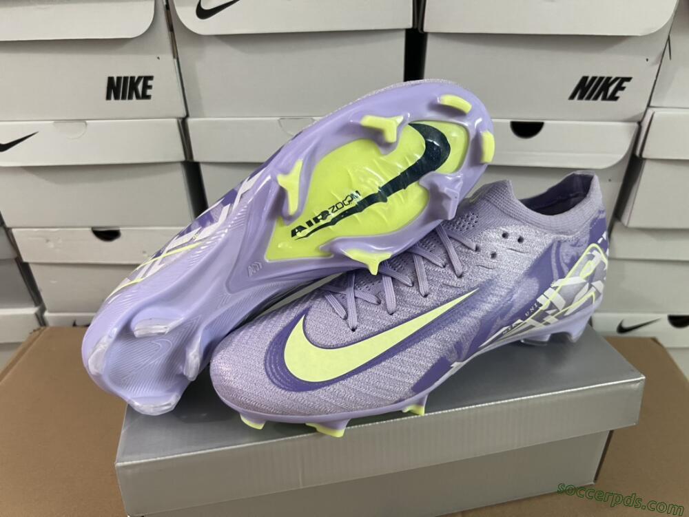 Nike Air Zoom Mercurial Vapor 16 Elite FG Low-Tops Football Boots - Purple/Yellow/White