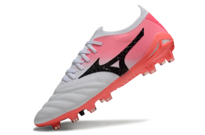 Mizuno Morelia Neo 3 FG Low-Tops Football Boots - White/Black/Pink