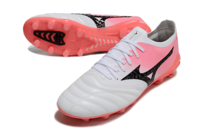 Mizuno Morelia Neo 3 FG Low-Tops Football Boots - White/Black/Pink