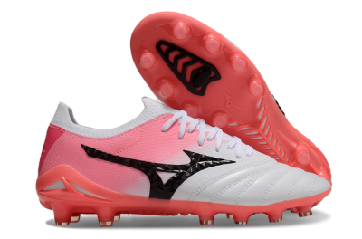Mizuno Morelia Neo 3 FG Low-Tops Football Boots - White/Black/Pink