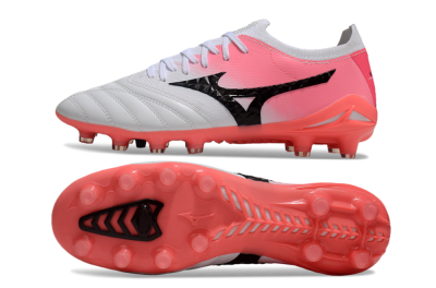 Mizuno Morelia Neo 3 FG Low-Tops Football Boots - White/Black/Pink