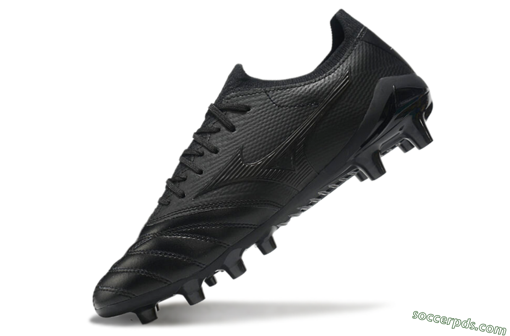 Mizuno Morelia Neo 3 FG Low-Tops Football Boots - Black/Black 6