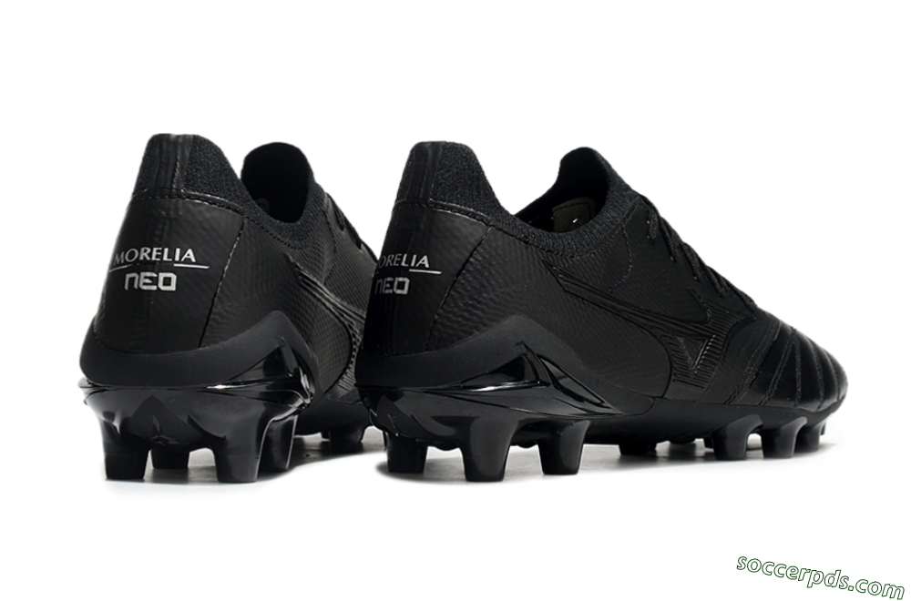 Mizuno Morelia Neo 3 FG Low-Tops Football Boots - Black/Black 7
