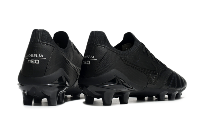 Mizuno Morelia Neo 3 FG Low-Tops Football Boots - Black/Black