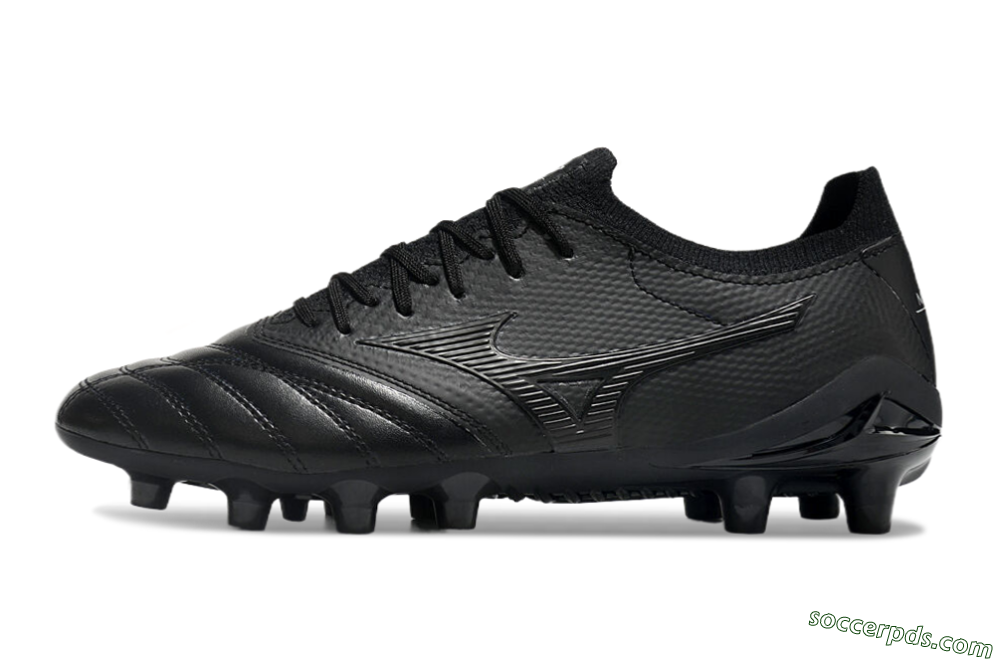 Mizuno Morelia Neo 3 FG Low-Tops Football Boots - Black/Black 2