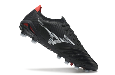 Mizuno Morelia Neo 3 FG Low-Tops Football Boots - Black/White/Red