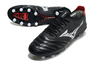 Mizuno Morelia Neo 3 FG Low-Tops Football Boots - Black/White/Red