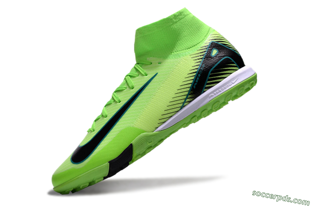 Nike Air Zoom Mercurial Superfly 10 Elite TF High-Tops Football Shoes - Yellow/Black/White 5