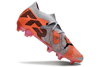 Puma Future Ultimate FG Low-Tops Football Boots - Silver/Red/Pink
