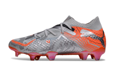 Puma Future Ultimate FG Low-Tops Football Boots - Silver/Red/Pink