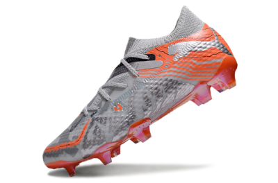 Puma Future Ultimate FG Low-Tops Football Boots - Silver/Red/Pink