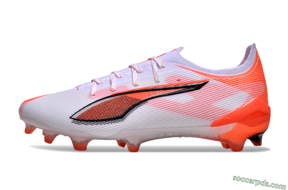 Puma Ultra Ultimate FG Low-Tops Football Boots - White/Black/Red 2