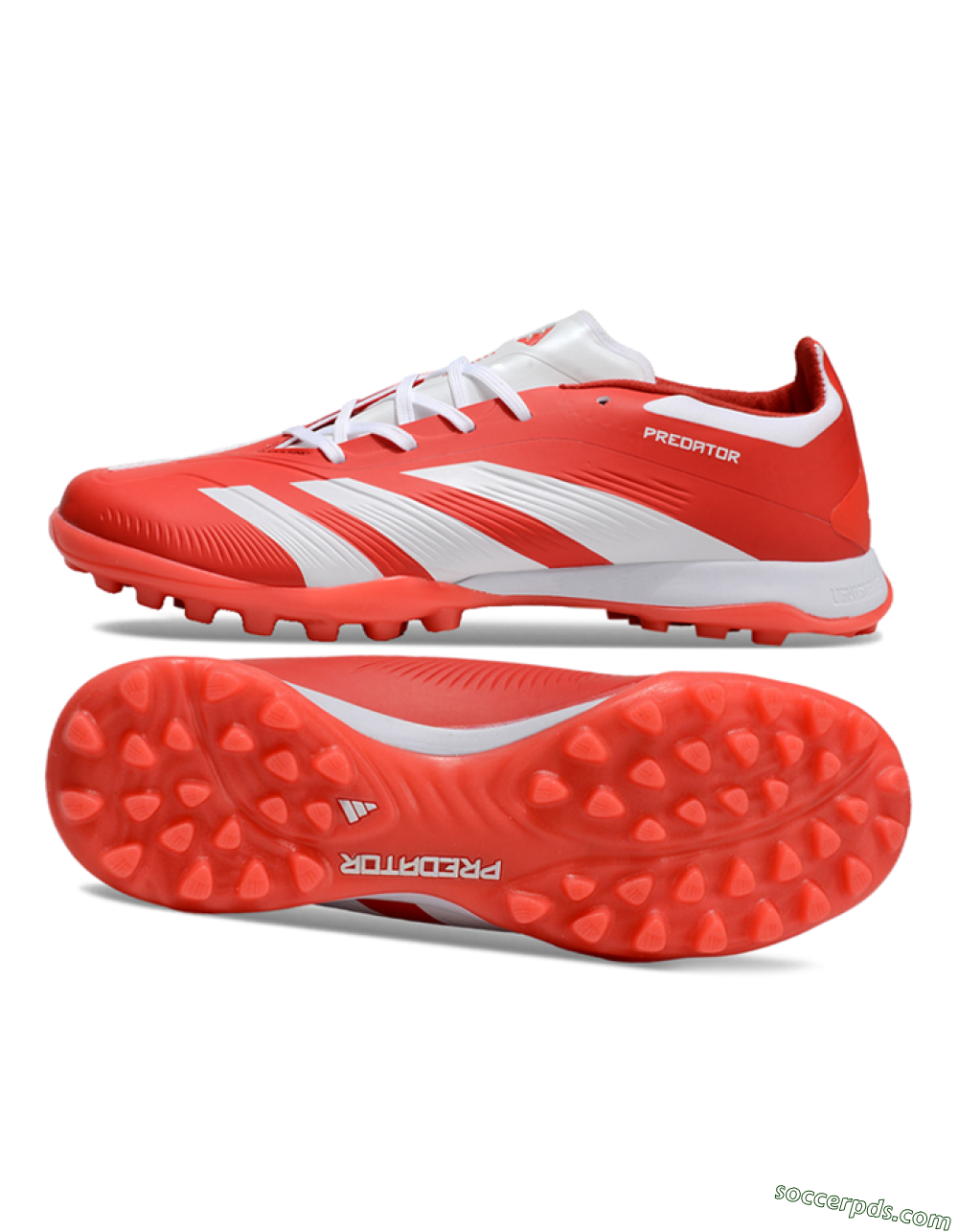 Adidas Predator 24 Elite TF Low-Tops Football Shoes - Red/White 0