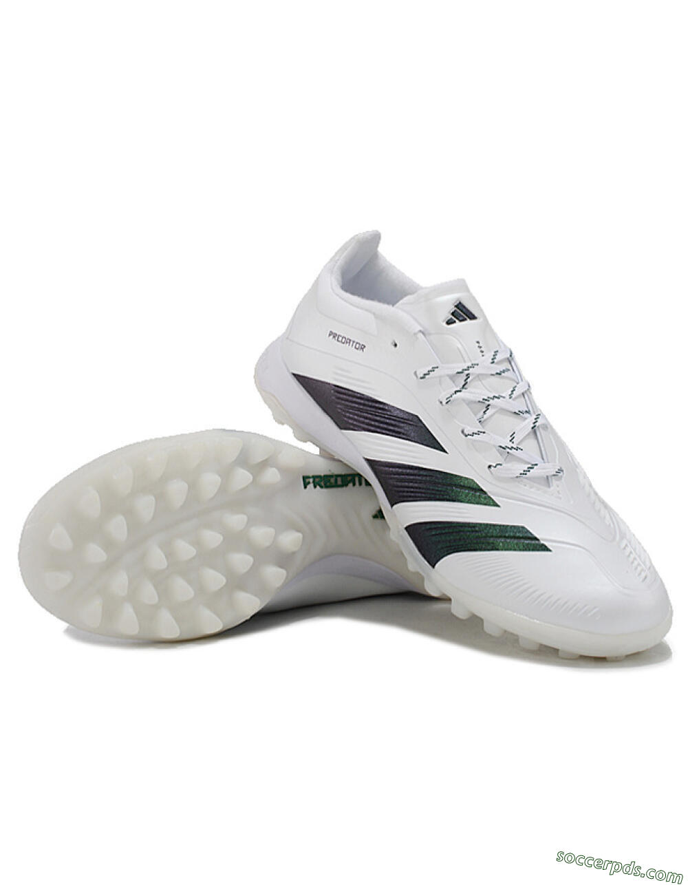 Adidas Predator 24 Elite TF Low-Tops Football Shoes - White/Black 3