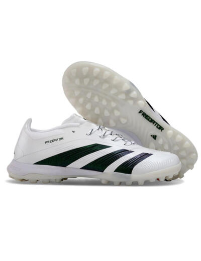 Adidas Predator 24 Elite TF Low-Tops Football Shoes - White/Black