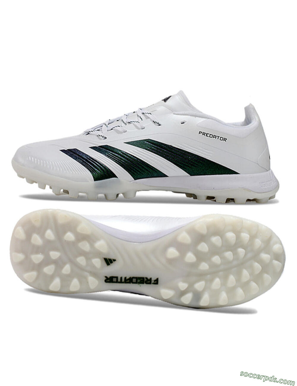 Adidas Predator 24 Elite TF Low-Tops Football Shoes - White/Black 0