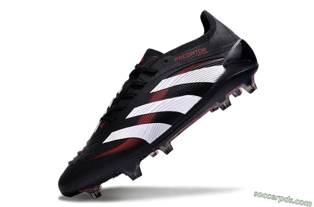 Adidas Predator Elite 24 FG Low-Tops Football Boots - Black/White/Red 5