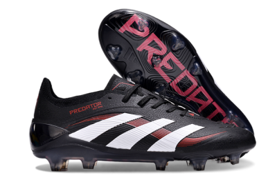 Adidas Predator Elite 24 FG Low-Tops Football Boots - Black/White/Red