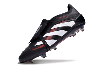 Adidas Predator Elite Foldover Tongue FG Low-Tops Football Boots - Black/White/Red