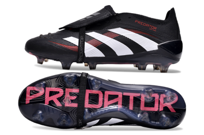 Adidas Predator Elite Foldover Tongue FG Low-Tops Football Boots - Black/White/Red