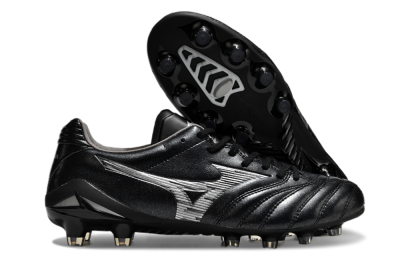 Mizuno Morelia Neo 4 FG Low-Tops Football Boots - Black/Silver