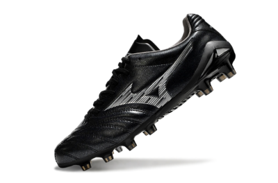 Mizuno Morelia Neo 4 FG Low-Tops Football Boots - Black/Silver