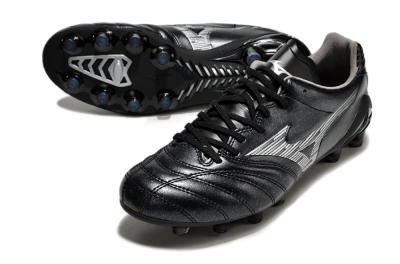 Mizuno Morelia Neo 4 FG Low-Tops Football Boots - Black/Silver
