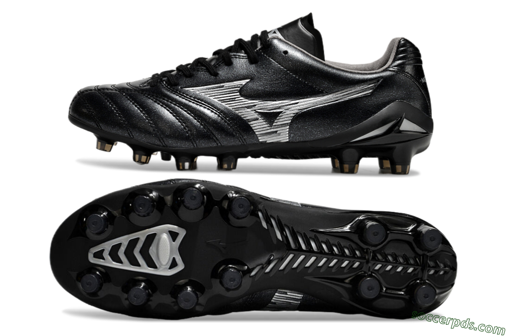 Mizuno Morelia Neo 4 FG Low-Tops Football Boots - Black/Silver 0