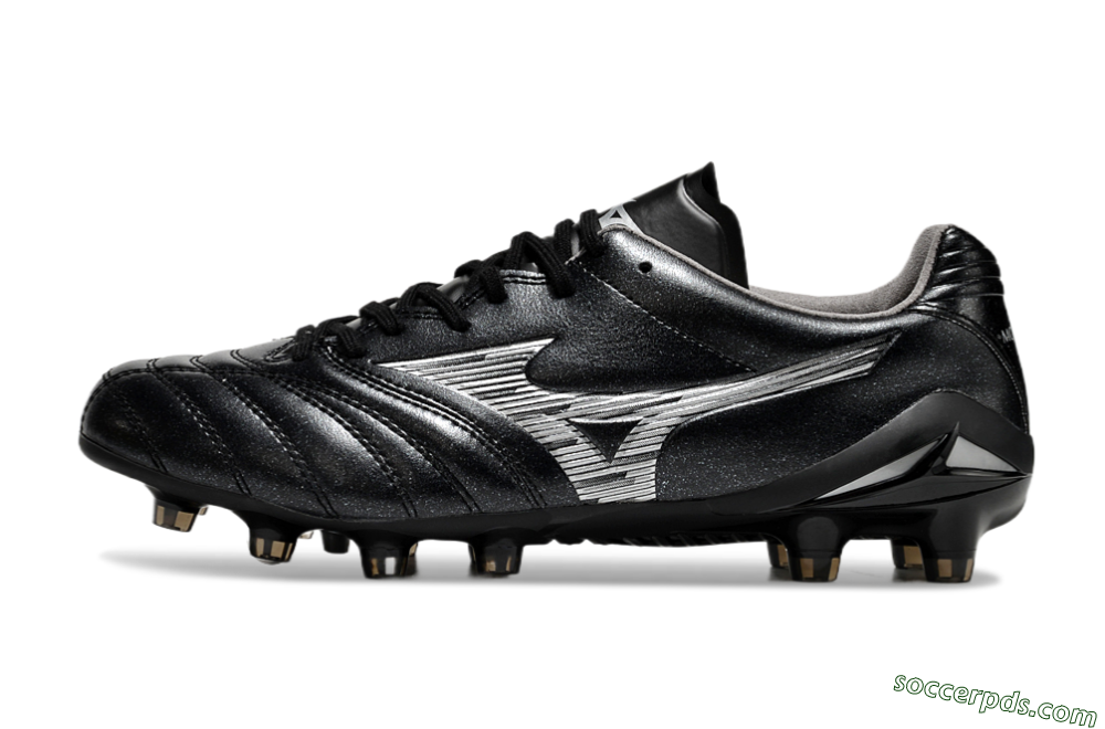 Mizuno Morelia Neo 4 FG Low-Tops Football Boots - Black/Silver 2