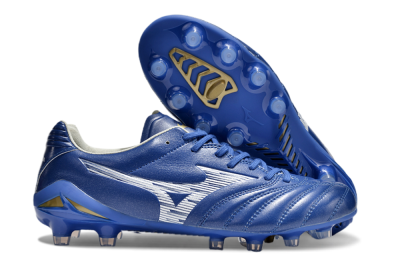 Mizuno Morelia Neo 4 FG Low-Tops Football Boots - Blue/White/Gold