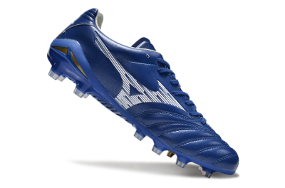 Mizuno Morelia Neo 4 FG Low-Tops Football Boots - Blue/White/Gold