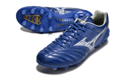 Mizuno Morelia Neo 4 FG Low-Tops Football Boots - Blue/White/Gold