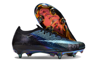 Nike Air Zoom Mercurial Vapor 15 Elite SG Low-Tops Football Boots - Blue/Black/Gold