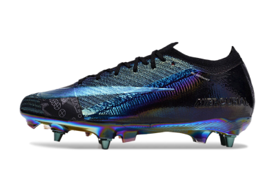 Nike Air Zoom Mercurial Vapor 15 Elite SG Low-Tops Football Boots - Blue/Black/Gold