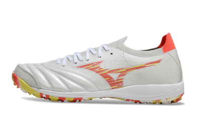 Mizuno Morelia Neo Sala M8 TF Low-Tops Football Shoes - White/Red/Yellow