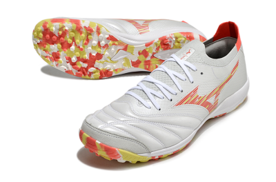Mizuno Morelia Neo Sala M8 TF Low-Tops Football Shoes - White/Red/Yellow