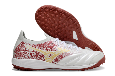 Mizuno Morelia Neo Sala M8 TF Low-Tops Football Shoes - White/Red/Yellow