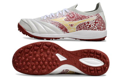 Mizuno Morelia Neo Sala M8 TF Low-Tops Football Shoes - White/Red/Yellow