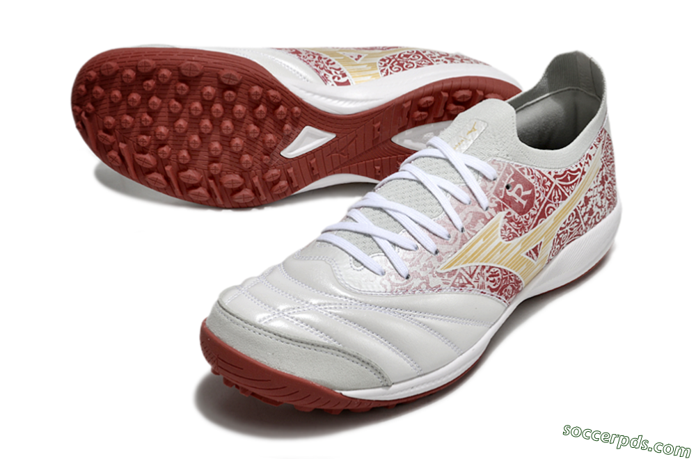 Mizuno Morelia Neo Sala M8 TF Low-Tops Football Shoes - White/Red/Yellow 3