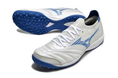 Mizuno Morelia Neo Sala M8 TF Low-Tops Football Shoes - Beige/Blue/White
