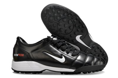 Nike Total 90 II TF Low-Tops Football Shoes - Black/White/Red