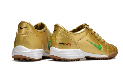 Nike Total 90 II TF Low-Tops Football Shoes - Gold/Green/White