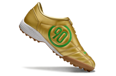 Nike Total 90 II TF Low-Tops Football Shoes - Gold/Green/White