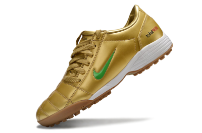 Nike Total 90 II TF Low-Tops Football Shoes - Gold/Green/White