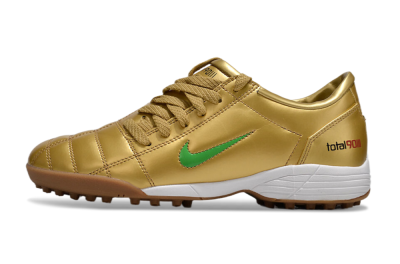 Nike Total 90 II TF Low-Tops Football Shoes - Gold/Green/White