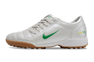 Nike Total 90 II TF Low-Tops Football Shoes - Silver/Green/Yellow
