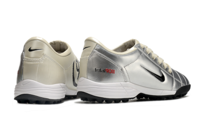 Nike Total 90 II TF Low-Tops Football Shoes - Silver/Green/Red
